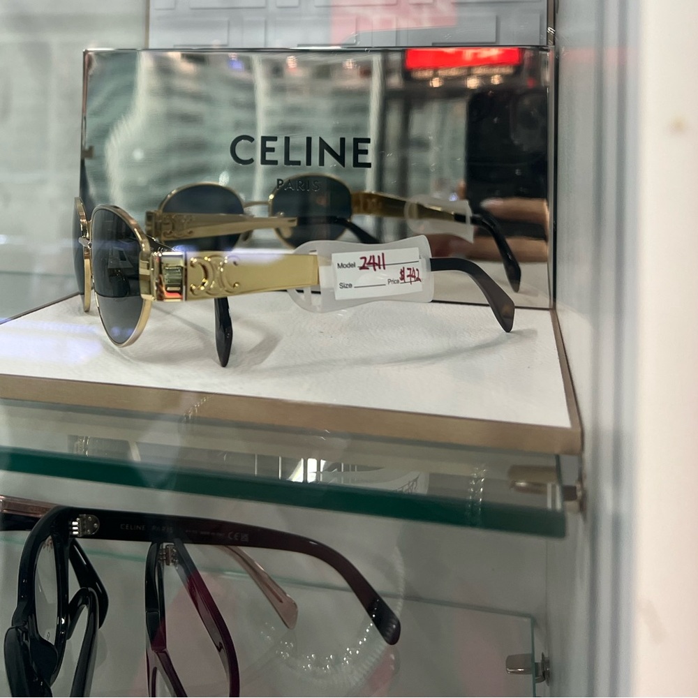 CELINE TRIOMPHE OVAL METAL 01 SUNGLASSES - Picture 10 of 10